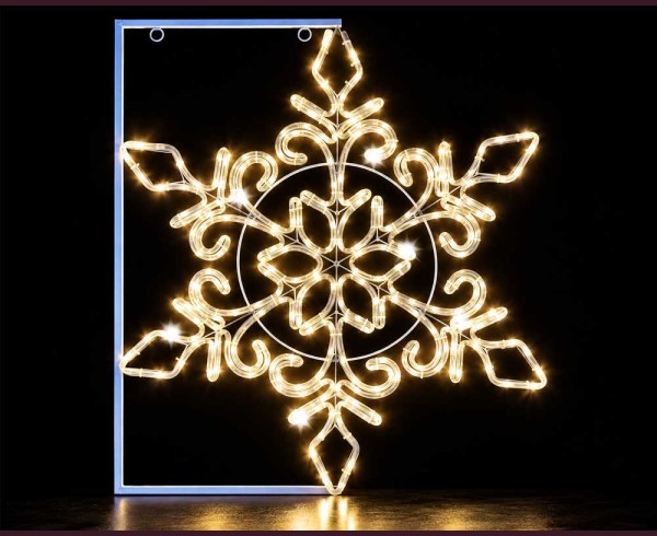 LED светеща снежинка с FLASH – топло бяла, 70 × 80 см LED светеща снежинка с FLASH – топло бяла, 70 × 80 см