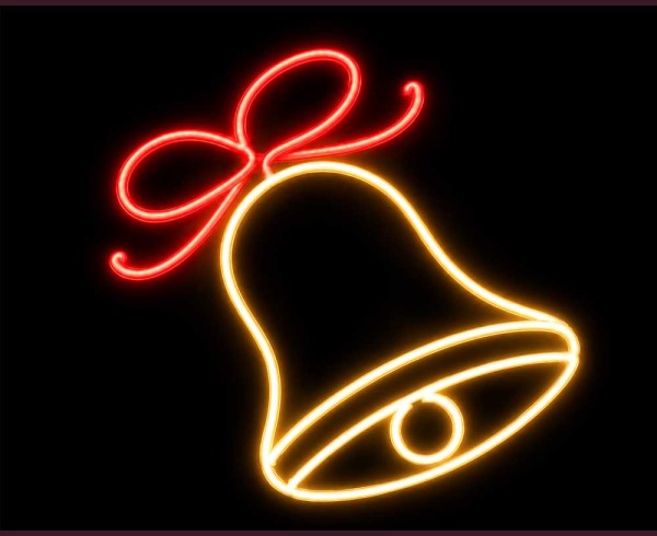 Светеща фигура КАМБАНИ с панделка от LED НЕОН ТОПЛО БЯЛ и ЧЕРВЕН 83х66 см. Светеща фигура КАМБАНИ с панделка от LED НЕОН ТОПЛО БЯЛ и ЧЕРВЕН 83х66 см.