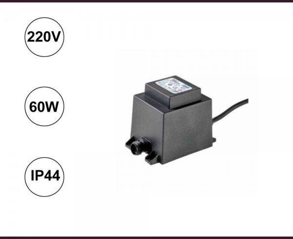 Захранващ трансформатор за висулка ПАДАЩ СНЯГ 60W IP44 PRO